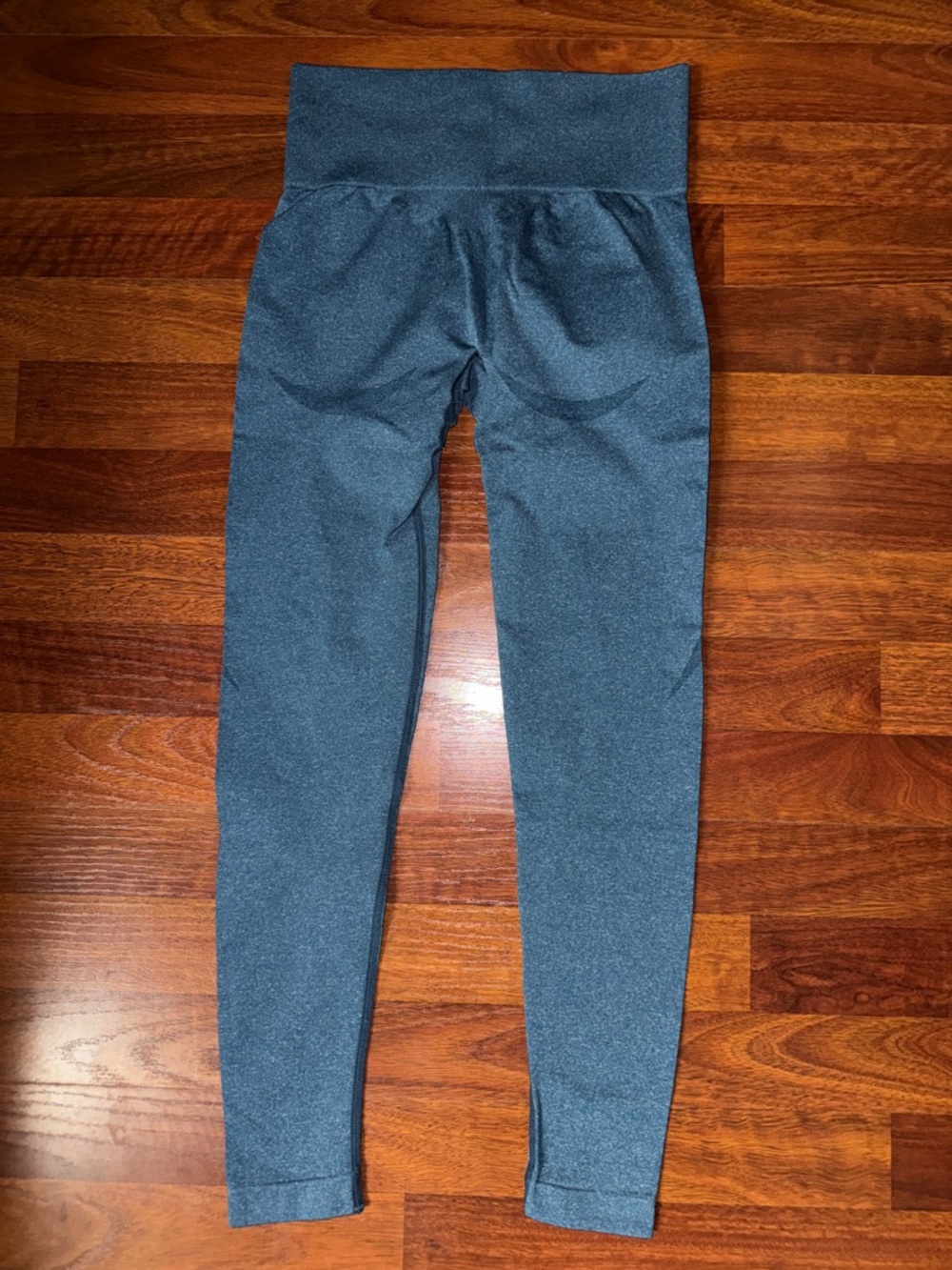 High-Waist Heathered Blue Leggings